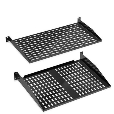 Pyle 2U 19in Wall Mount Server Rack Shelves - Universal Device Mounting Tray