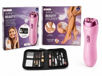 Relax Vital Epil Twist Beauty Epilierer mit LED-Licht + 14-teiliges Maniküre-Set