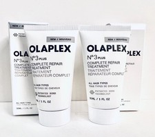 Olaplex N 3 Plus Complete Repair Treatment Mini 1 fl oz / 30mL Set x2 NEW IN BOX