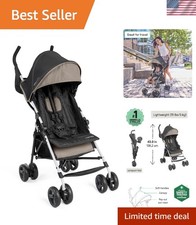 Lightweight 3D Stroller for Travel: Compact, Safe, and Elegant in Cashew Tan