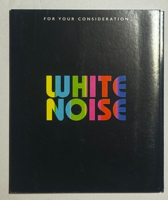 White Noise Blu-Ray FYC For Your Consideration Screener 2022 NETFLIX BLACK COVER