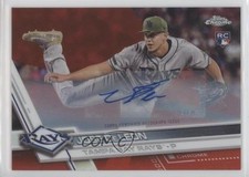 2017 Chrome Update Target Exclusive Red Refractor 5/25 Jose De Leon Auto 7xr