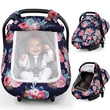 Car Seat Cover Baby Minky Dot Carseat Covers Baby Boys Girls Lightweight Infant