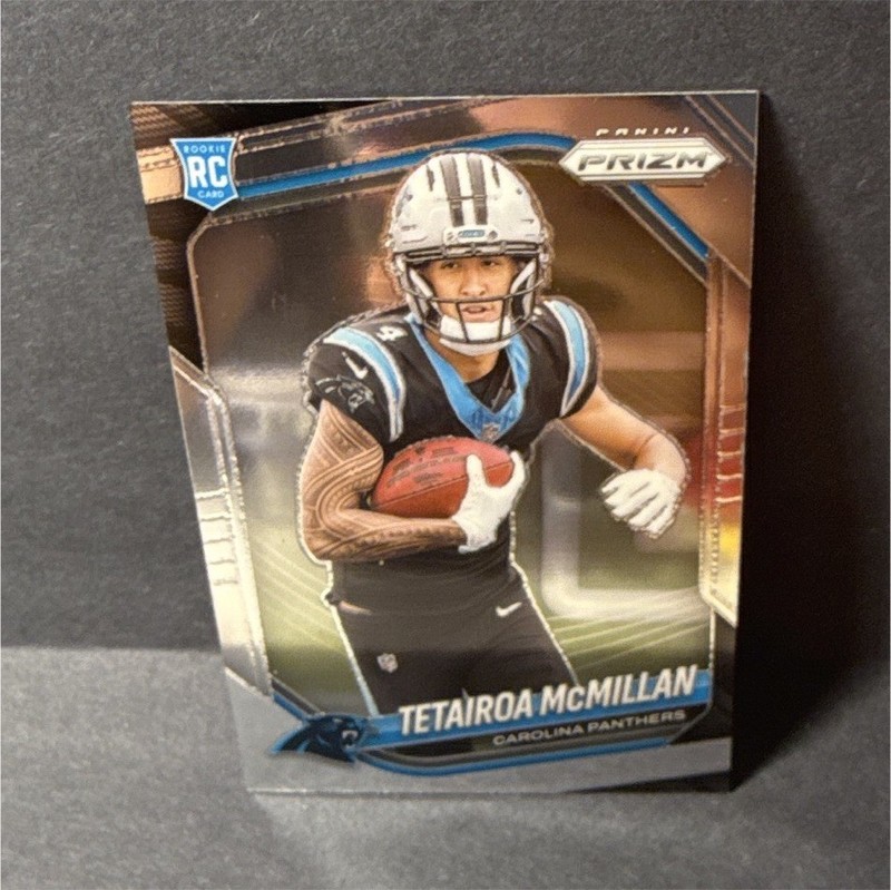 Panini 2025 Prizm Tetairoa McMillan #311 Carolina Panthers Rookie Football Card
