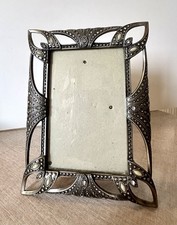 Art Deco Style Pewter Effect Picture Frame With Embellishment
