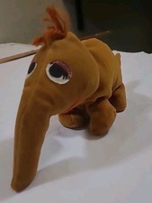 Sesame Street Snuffleupagus Bean Bag Plush Tyco Plush Toy 1997 VGUC CLEAN