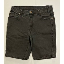 VTG Dickies Baggy Faded Black Duck Canvas Carpenter Utility Shorts Sz. 34