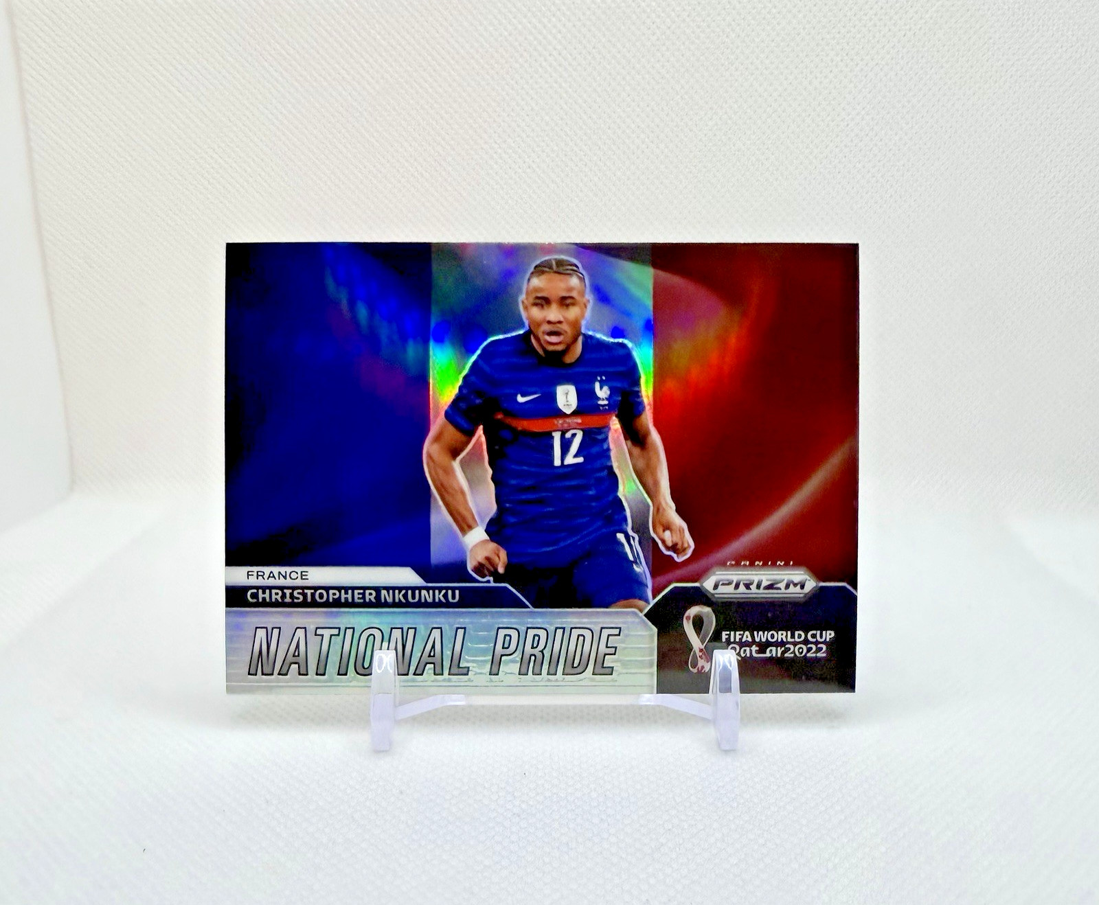 CHRISTOPHER NKUNKU NATIONAL PRIDE CASE HIT - 2022 Panini Prizm World Cup FRANCE