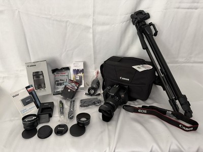 Canon EOS Rebel T6 DSLR Camera & 18-55mm Lens - Black