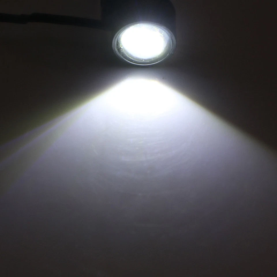 2x/Juego Piezas Moto Luz LED Cabeza Luces Antiniebla Conducción Accesorios Impermeables Foto 4 de 4