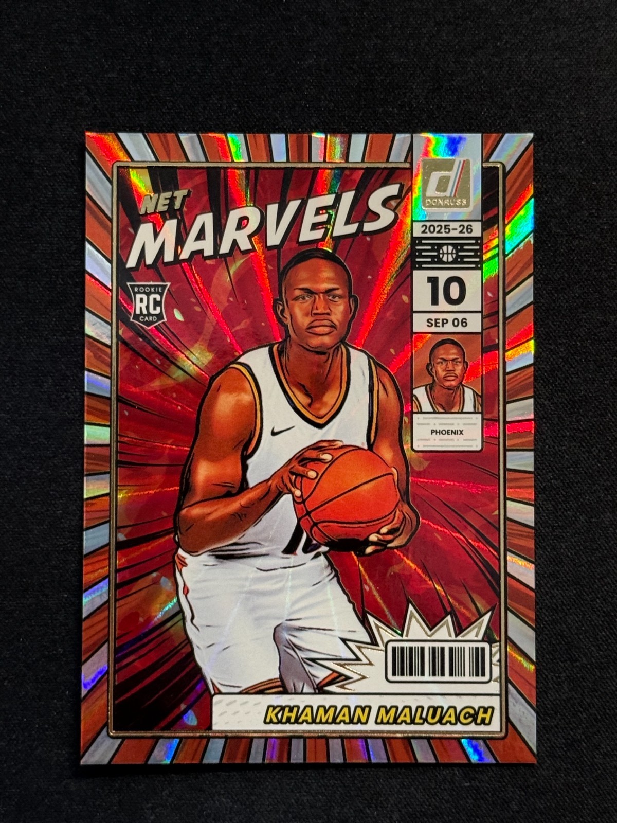 2025-26 Donruss #17 Khaman Maluach RC Net Marvels Holo Laser