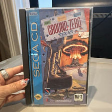 Sony Imagesoft Ground Zero Texas Sega CD Game w/ Case Manual 2 Discs NTSC 1993