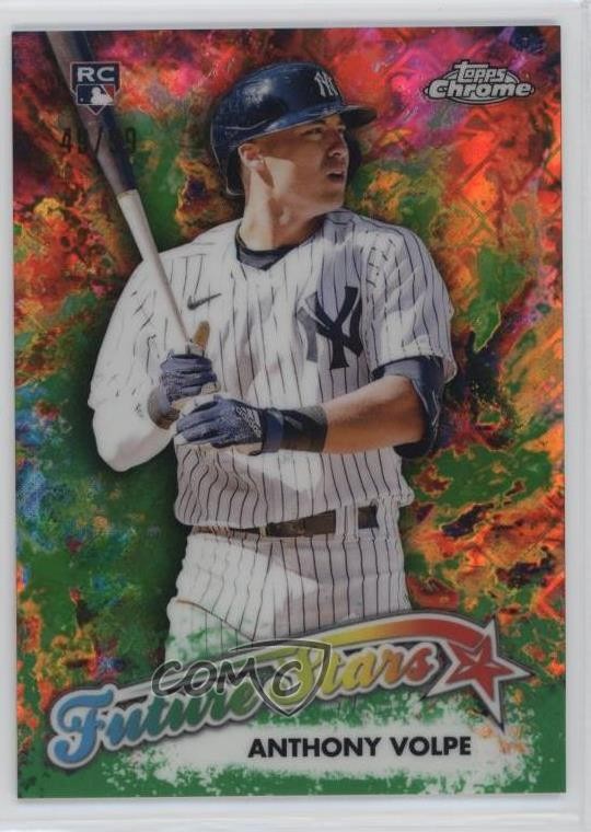 2023 Topps Chrome Logofractor Edition Green Refractor 49/99 Anthony Volpe 1j2