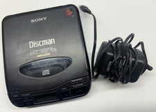 Sony Discman D-33 Black Dual D/A Converter System CD Compact Player Mega Bass