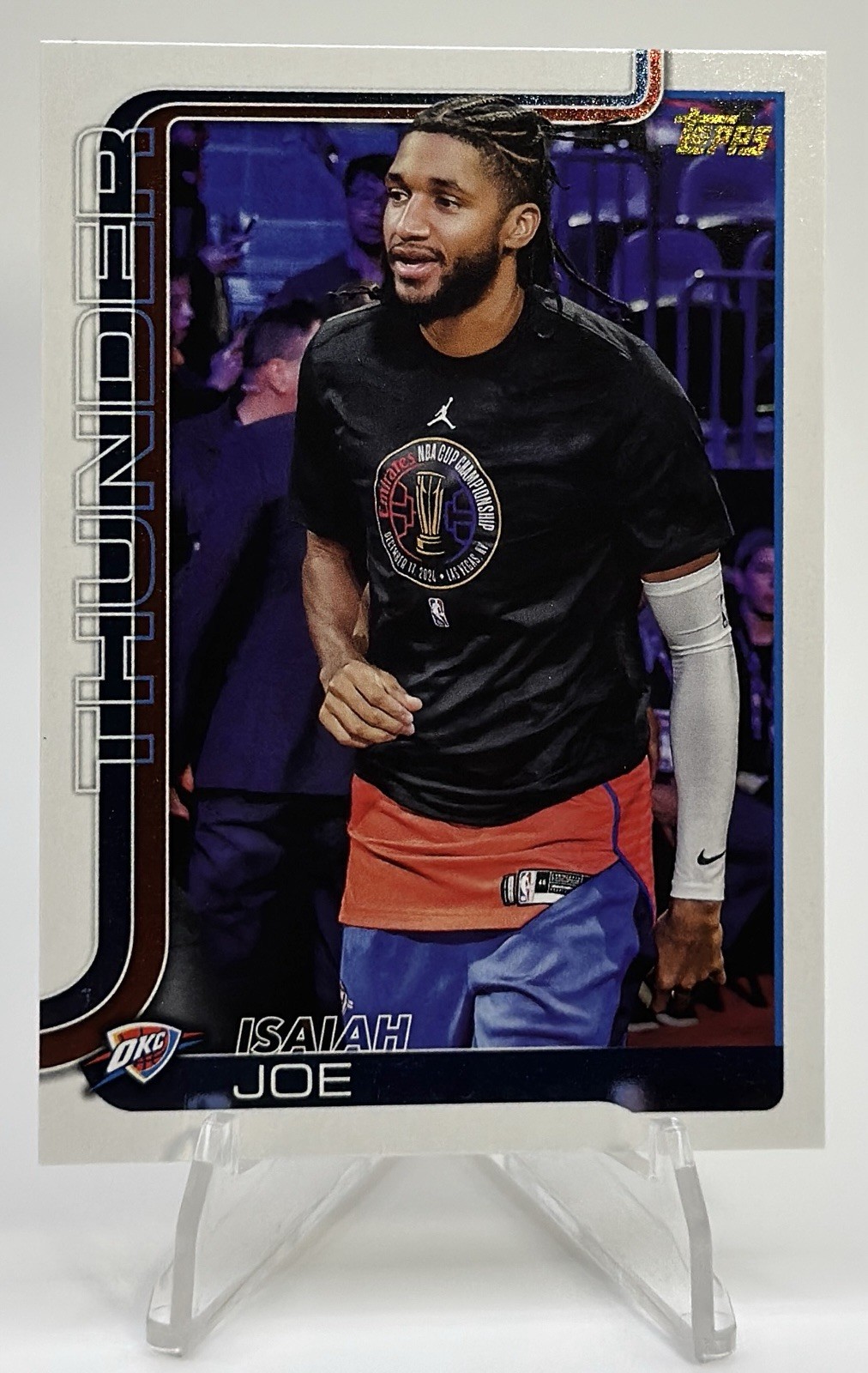 2025-26 Topps Basketball Isaiah Joe Golden Mirror SSP Image Variation #121 OKC