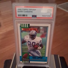 1990 TOPPS TIFFANY BARRY SANDERS #352 PSA 9 MINT 🔥 