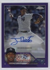 2023 Topps Chrome Update Purple Refractor 225/250 Jhony Brito #AC-JBR Auto 0vc5