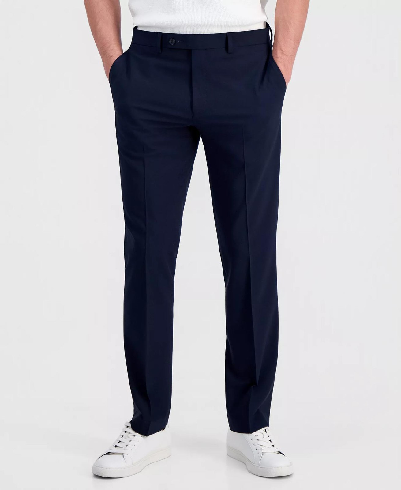 DKNY Duran Mens Dress Pants Modern Fit Blue Navy 33Wx32L 5190₽