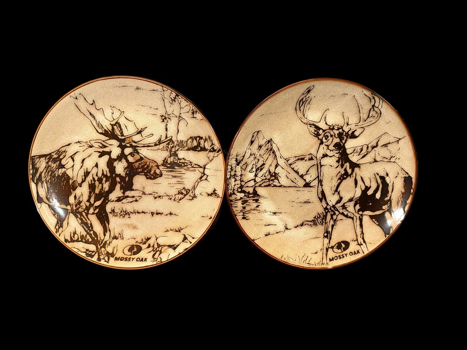 Juego de 8 piezas de cena de vida silvestre de roble musgo Foto 2 de 4