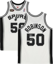 David Robinson Spurs Signed Mitchell & Ness 1998-1999 Authentic Jersey w/Insc