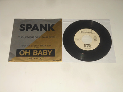 Spank - PROMO 7'' Single - Oh Baby / Check It Out - DE 1984 - Metrovynil SI-70037