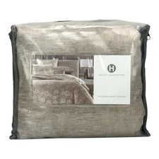 Hotel Collection Shadow Floral FULL / QUEEN Duvet Cover + 2 Shams Set BLUSH