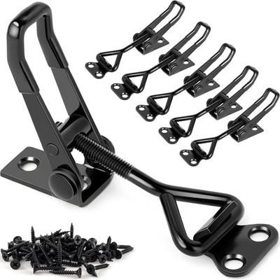6 Pack Adjustable Toggle Latch Clamp, Upgraded Toggle Clamp Latch 4001-330Lbs H