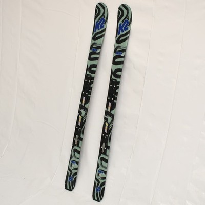K2 Reckoner Indy Skis Youth 124cm Green Black - w/o Bindings
