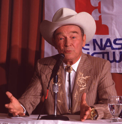 Roy Rogers during press conference with The Nashville Network June- Old Photo