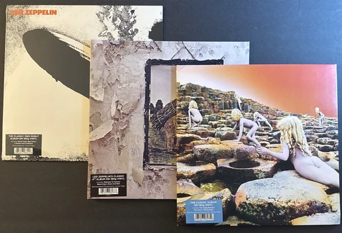 LED ZEPPELIN VINYL LP LOT (3) l, IV, Houses of the Holy.  2014 EU Reissues