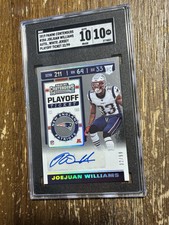 2019 Contenders Joejuan Williams Playoff Ticket Rookie Card Auto /99 #284 SGC 10. rookie card picture