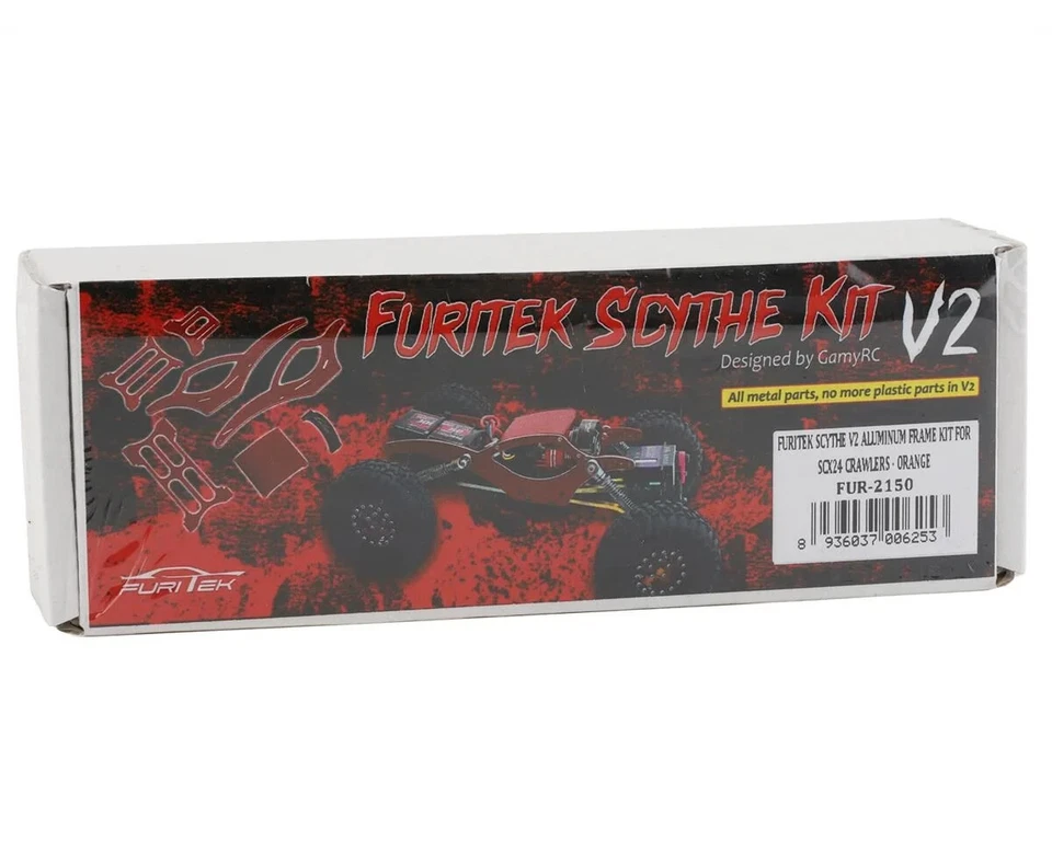 Furitek Scythe SCX24 V2 Aluminum Frame Kit (Orange) FTKFUR2150 - Image 2 of 2