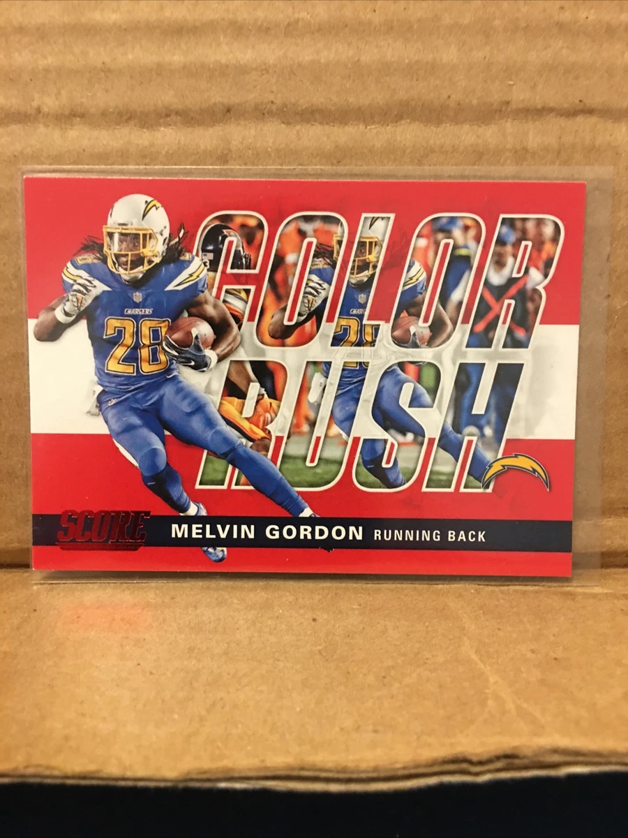 2017 Score Color Rush Red 5 Melvin Gordon NM MT