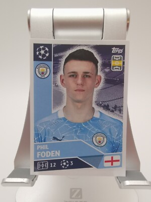 Topps Champions League 2020 2021 5erSet Phil Foden MCI14 Rookie Sticker 