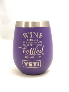 purple yeti wine tumbler