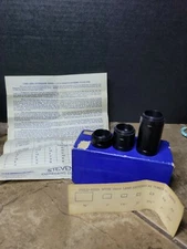 Vintage Stevens Cine Lens Extension Tubes Set W/ Paperwork W/ A Non Original Box