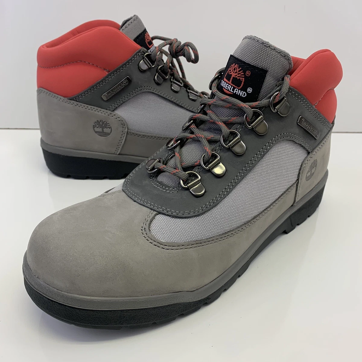 Gray timberland field boots clearance