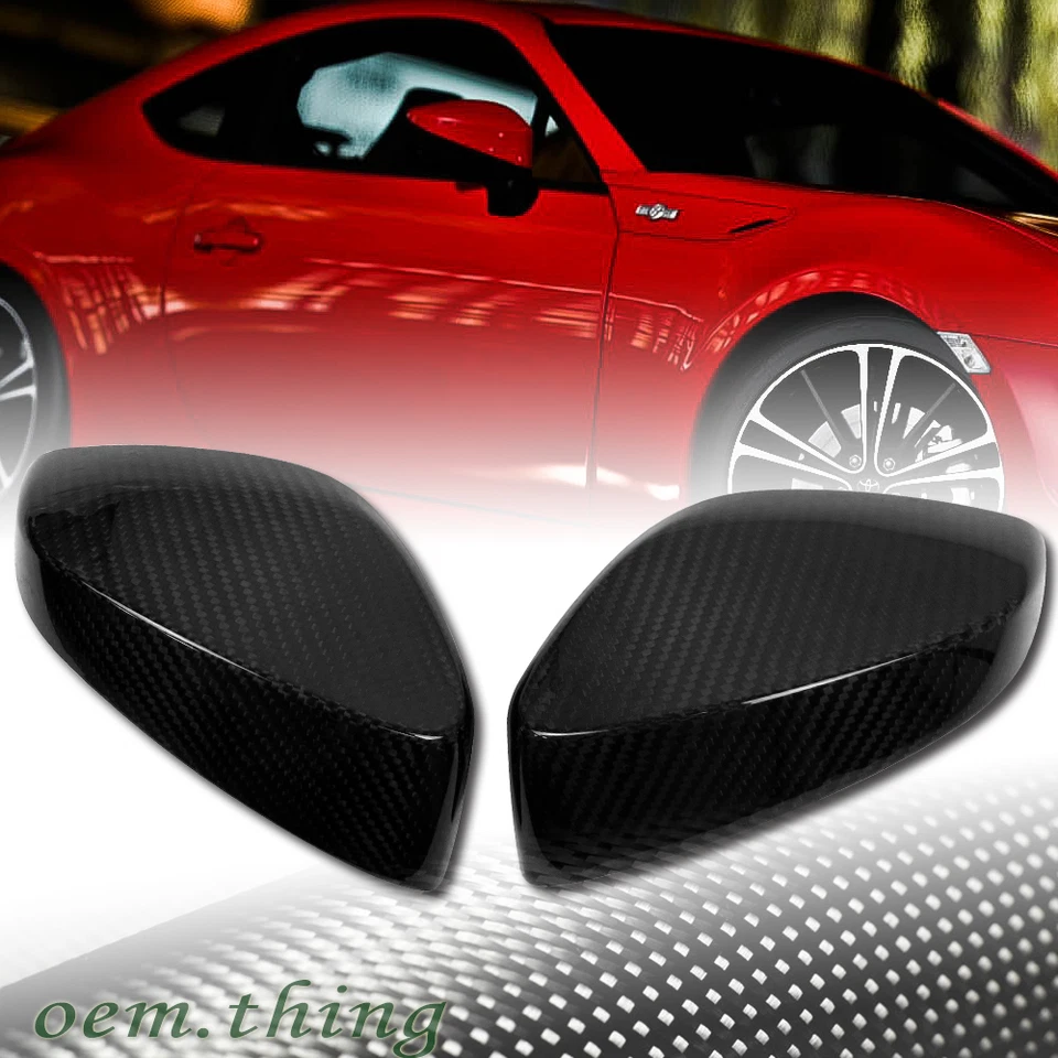Fit FOR TOYOTA 86 SCION FR-S SUBARU BRZ REAL CARBON MIRROR COVER 2020 - Photo 1/1