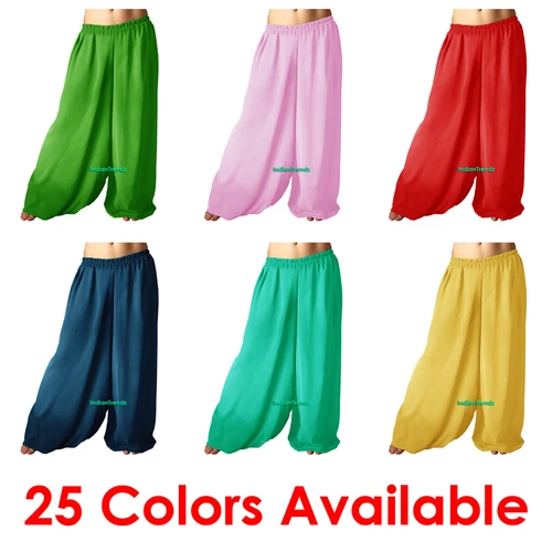 Chiffon Harem Pants 4 Yard Yoga Genie Belly Dance Pantaloons Aladdin Bombachos