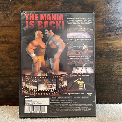 Legends of Wrestling II (Sony PlayStation 2, 2002) No Manual