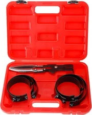 Piston Ring Compressor Kit Cylinder Installer with 1 PC Plier & 6 Bands Tool Set