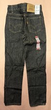 Vintage 1990 s Levis 505 Boys, Black Jeans, Deadstock NWT, Size 10