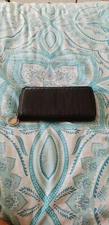 WITCHERY Leather Wallet Purse Black C18