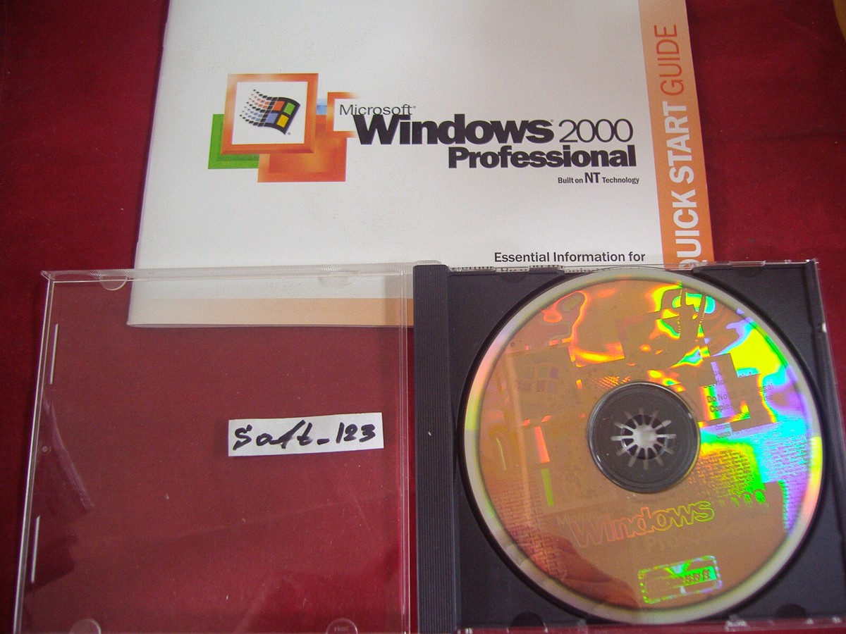 PC周辺機器 Microsoft - Windows 2000 professional OS MICROSOFT WINDOWS 2000 PROFESSIONAL CD WITH SP4 FULL