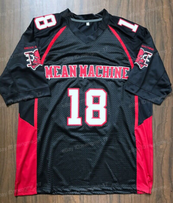 Movie Mean Machine Crewe #18 Football Jersey Sewn Longest Yard Black