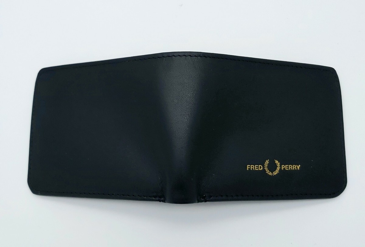 ◆FRED PERRY◆ Box Leather Billfold Wallet Black CFPU2438295 Box Leather Billfold Wallet - Black | Accessories | Hats