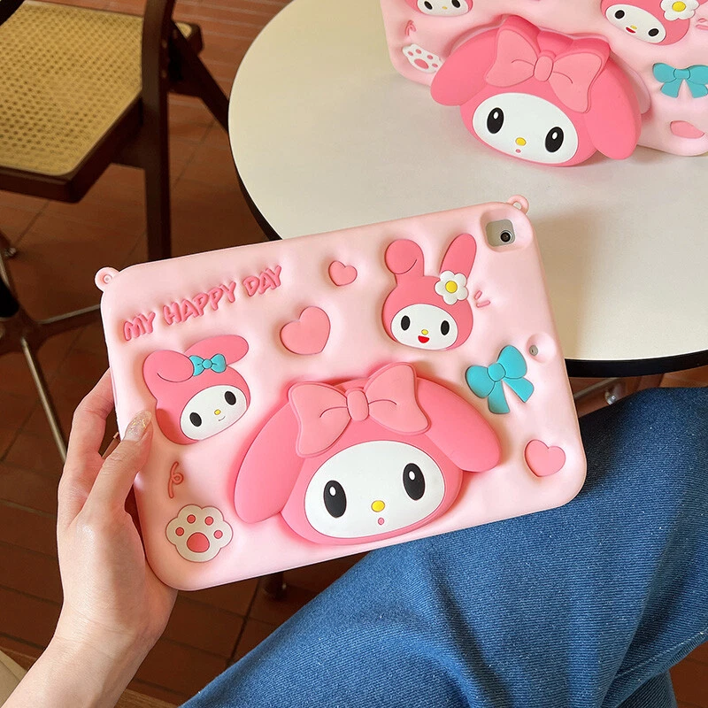 My Melody Silica Gel Soft Plus Lanyard Bracket TabletCase For