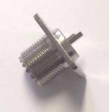 5 Pack SO-239 UHF Female Jack 4 Hole Panel Solder RF Coaxial Coax Connector