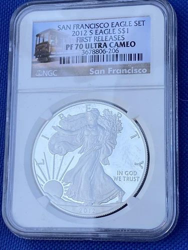 2012-S American Silver Eagle San Francisco 2-Coin Set - NGC PF70 & Ultra Cameo
