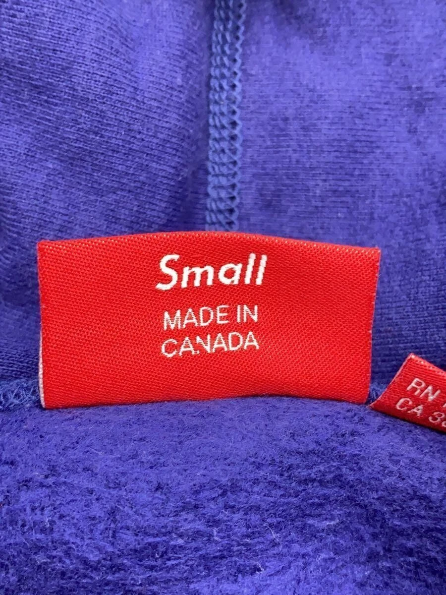 Felpa Supreme con cappuccio logo S cotone viola usata